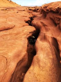 Rock formations in a desert