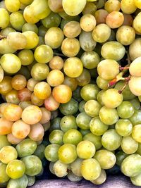 High angle view of fruits for sale in market