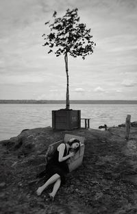 Scenic view of sea against sky
