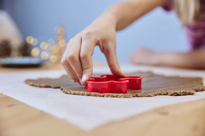 Preparation for baking a festive cupcake