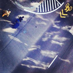 High angle view of building