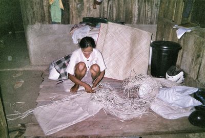 Man sitting on floor