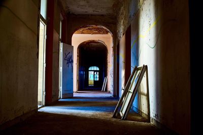 Corridor of building