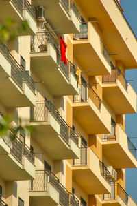 Low angle view of buildings in city