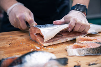 Chef preparing