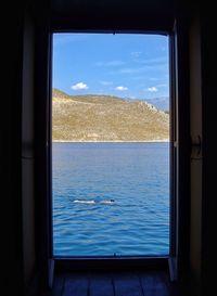 View of calm sea against sky