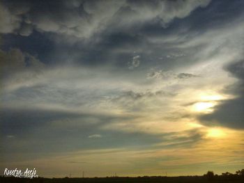 Scenic view of storm clouds in sky