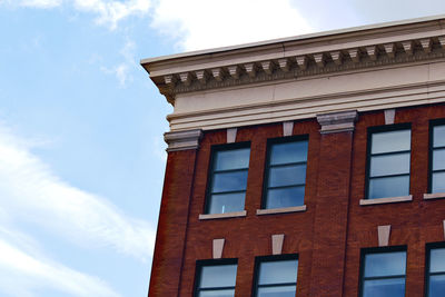 Low angle view of building against sky