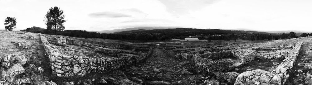 Dirt road passing through landscape