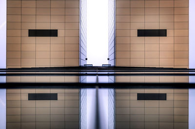 Low angle view of illuminated building