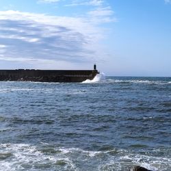 Scenic view of sea against sky