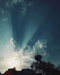 Low angle view of cloudy sky