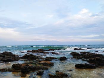 Scenic view of sea against sky