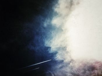 Low angle view of cloudy sky