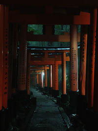 Empty corridor of building