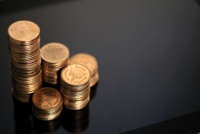Close-up of coins