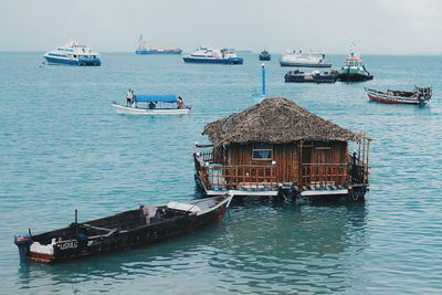 Nautical vessel on sea