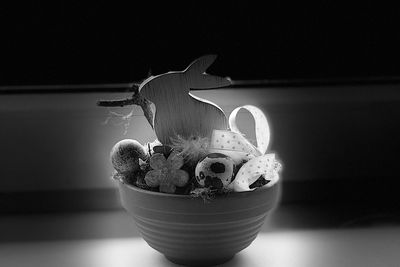 Close-up of potted plant on table