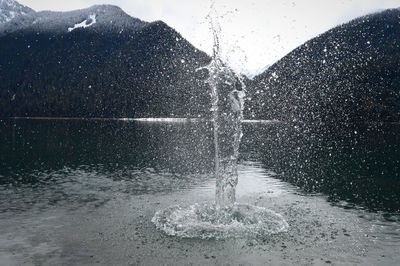 Close-up of splashing water