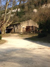 Built structure with trees in background