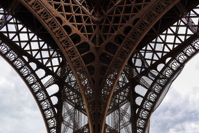 Low angle view of bridge against sky