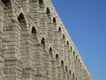 Low angle view of old ruin