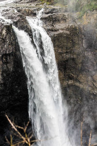Close-up of waterfall