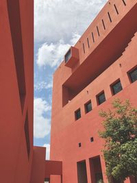 Low angle view of building against sky