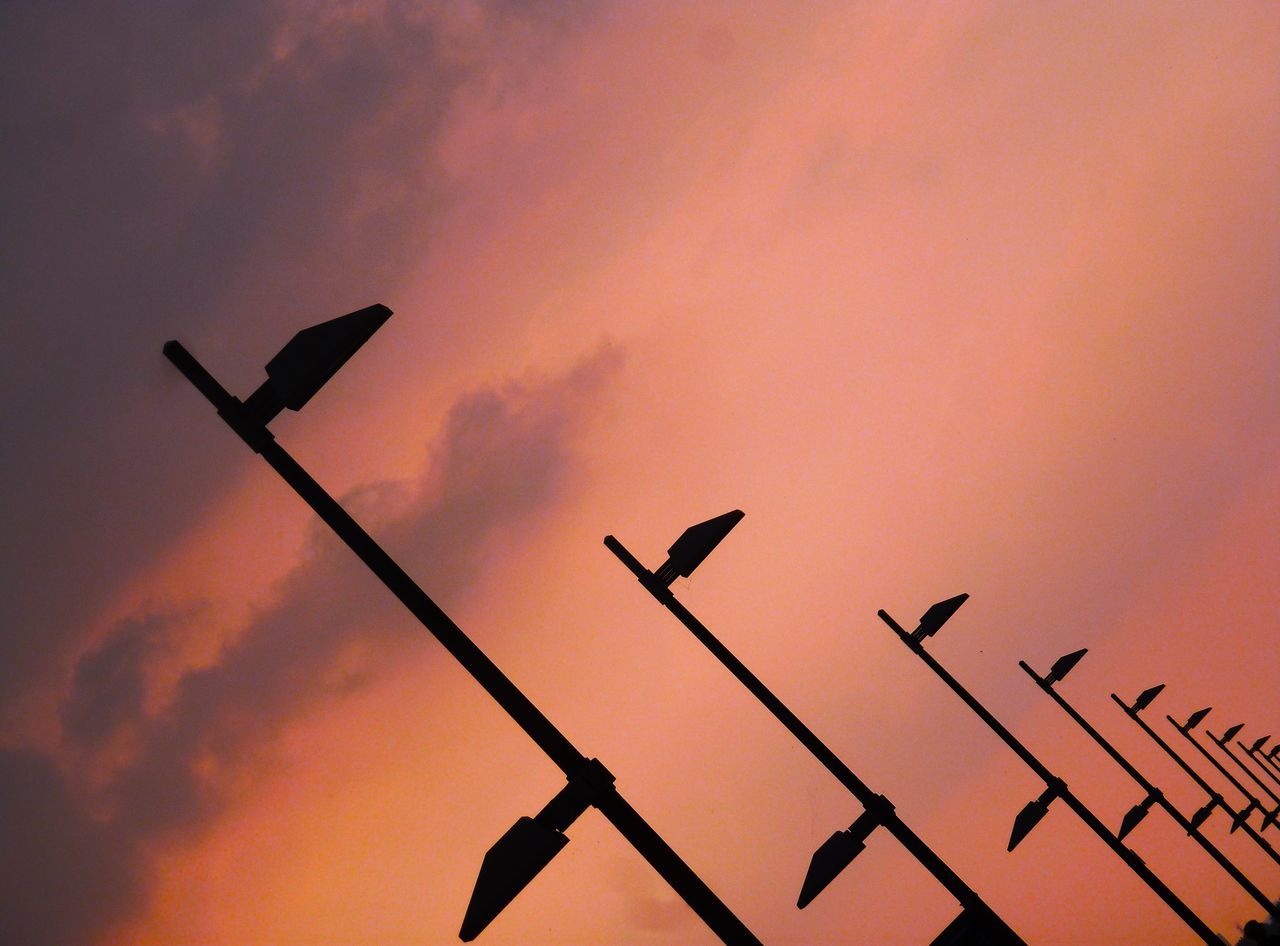 Streetlights and sky