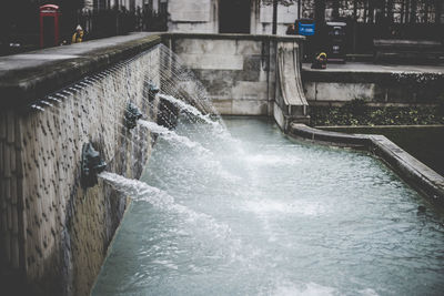 Scenic view of waterfall