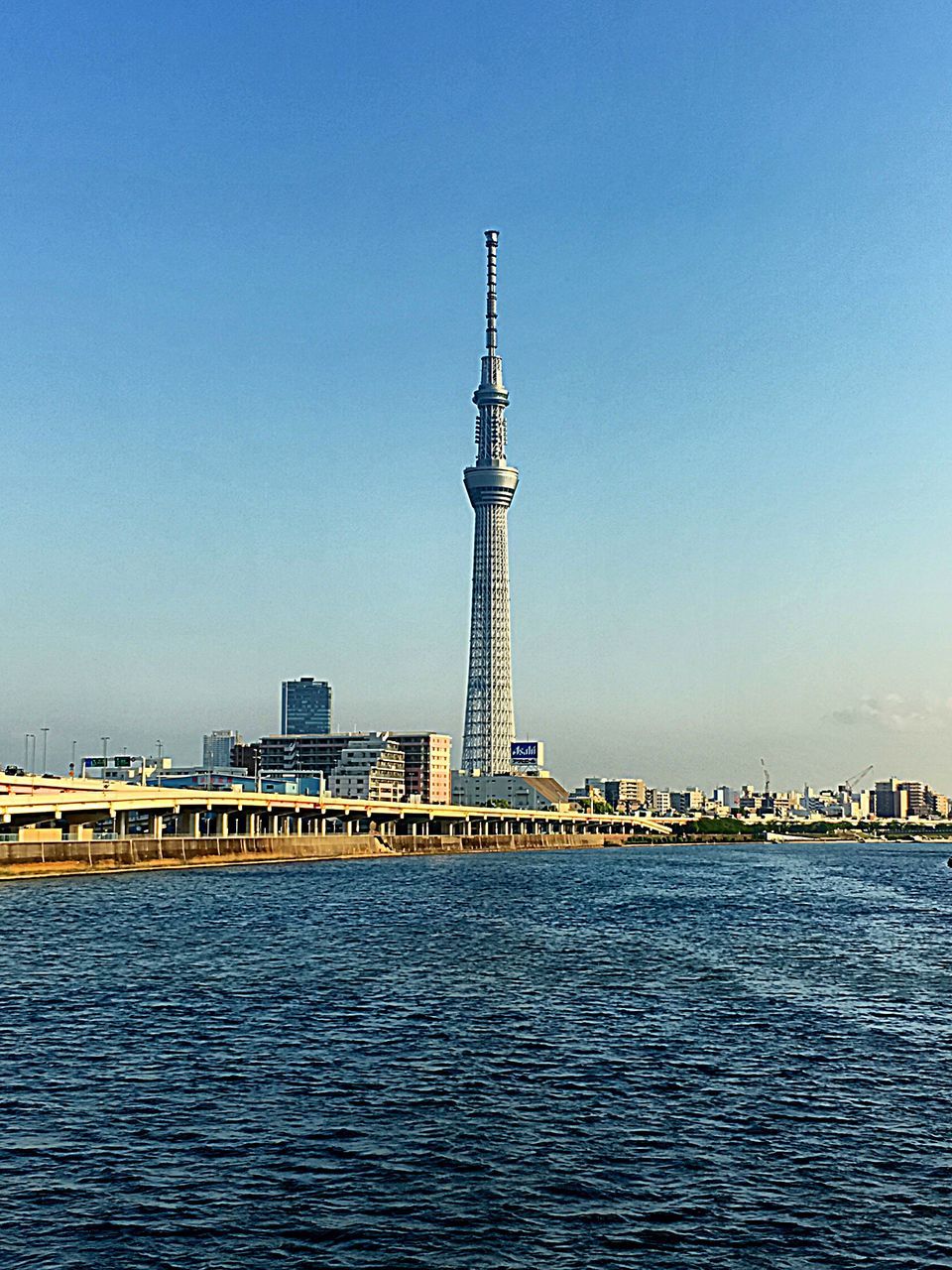 city, water, sky, travel destinations, sea, clear sky, tower, outdoors, urban skyline, no people, architecture, built structure, building exterior, day, skyscraper, cityscape, nature