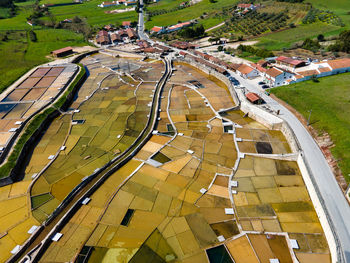 High angle view of cityscape