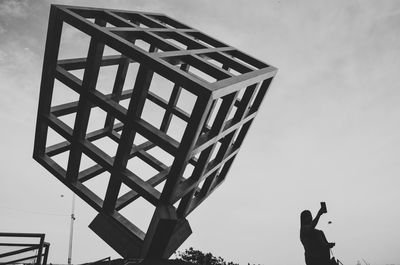 Low angle view of built structure against sky