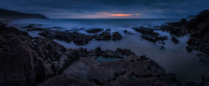 Panoramic view of sea against sky