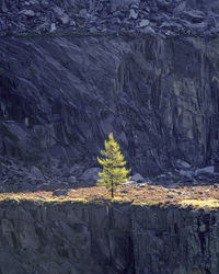Scenic view of rocky mountains