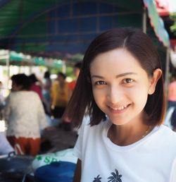 Portrait of smiling woman