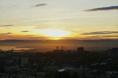 Cityscape at sunset