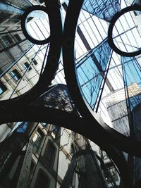 Low angle view of skylight