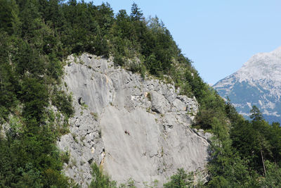 Scenic view of rocky mountains against sky