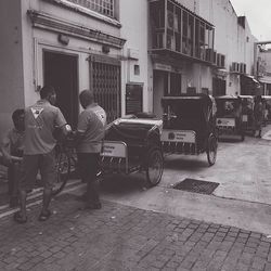 People on city street