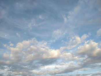 Low angle view of clouds in sky