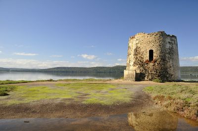 View of fort against sky