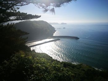 Scenic view of sea against sky
