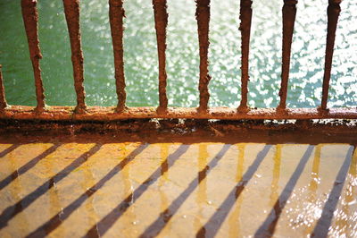 Close-up of metal grate