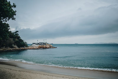 Scenic view of sea against sky