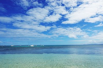 Scenic view of sea against sky