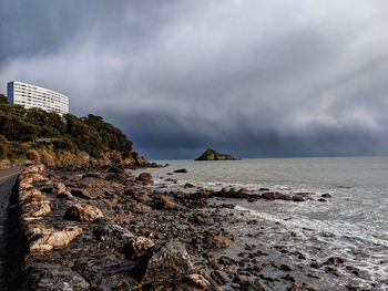Scenic view of sea against sky