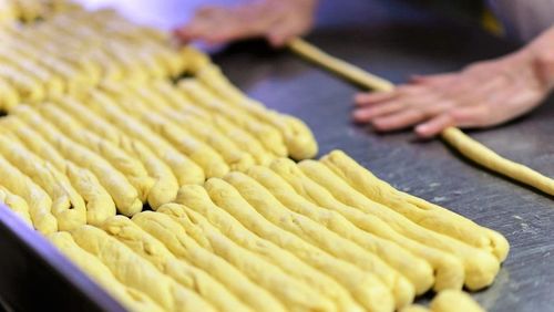 Close-up of man preparing food