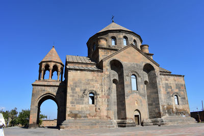 Historic building against clear blue sky