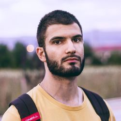 Portrait of young man